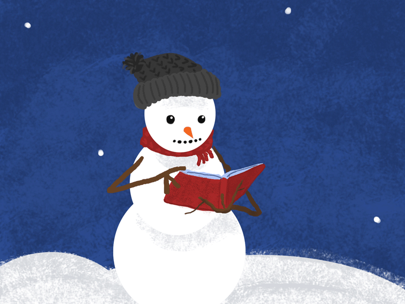 Reading Snow Person Thumbnail