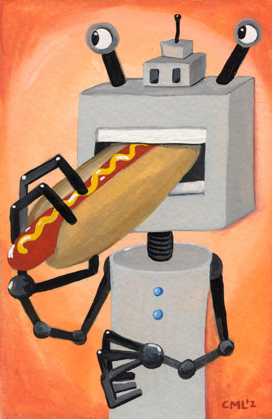 Hot Dog Robot / Robot of the Month by Christine Marie Larsen 