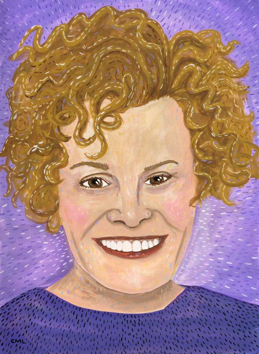 Portrait of Judy Blume by Christine Marie Larsen