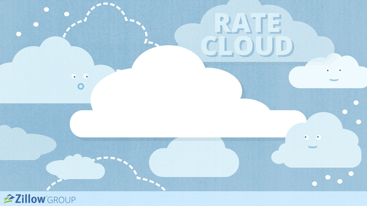 Illustration of clouds. Rate Cloud slide