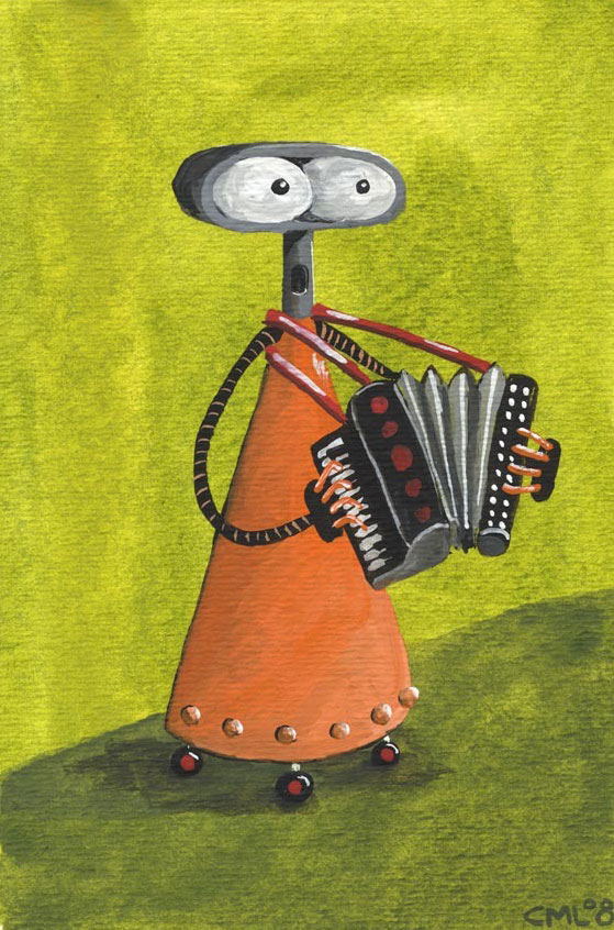 Accordion Robot / Robot of the Month by Christine Marie Larsen 