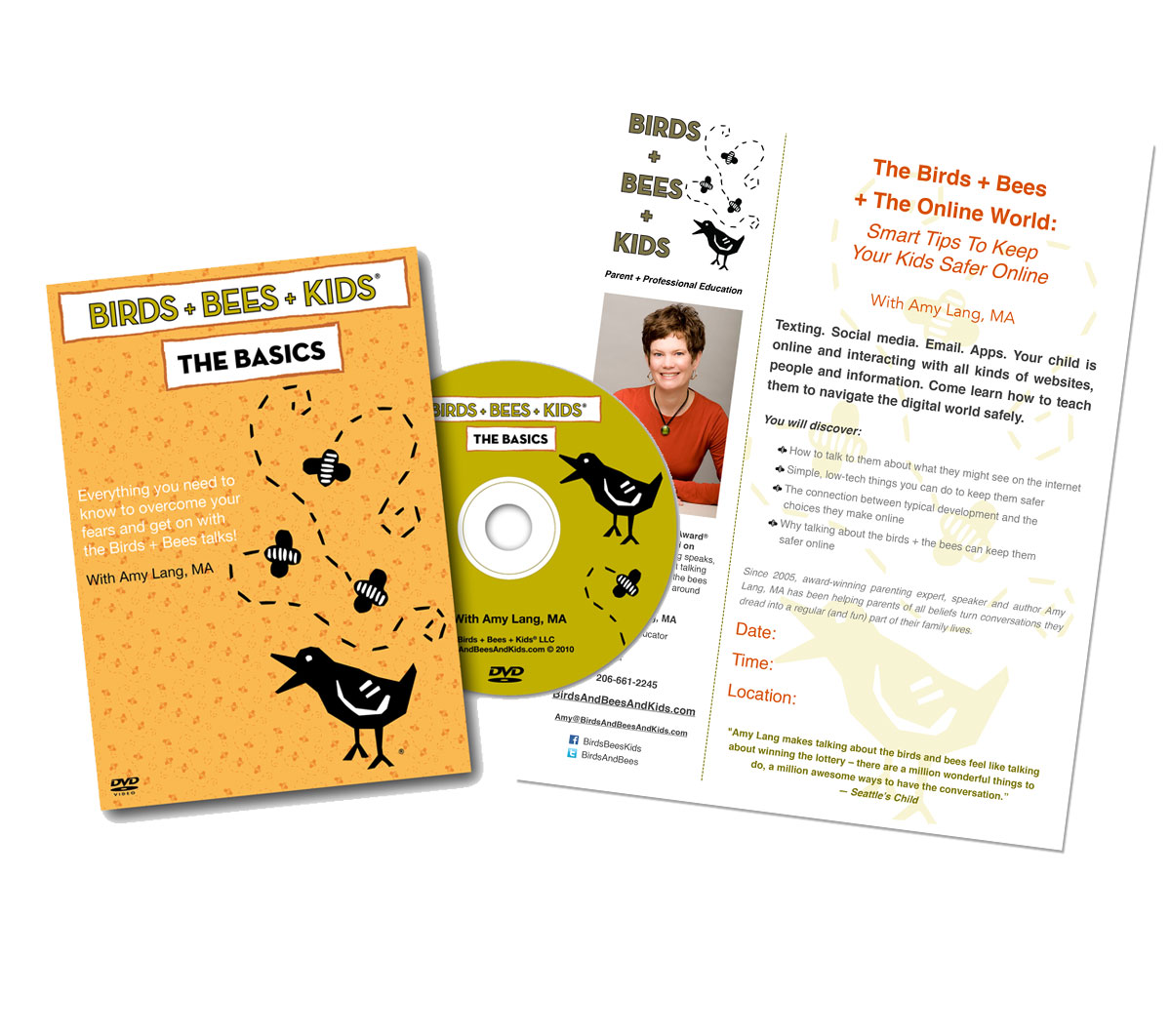 Birds + Bees + Kids Packaging and collateral