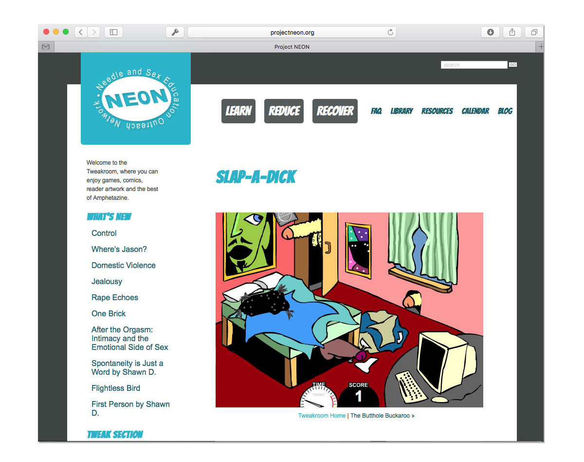 Project NEON Slap-a-Dick Screenshot
