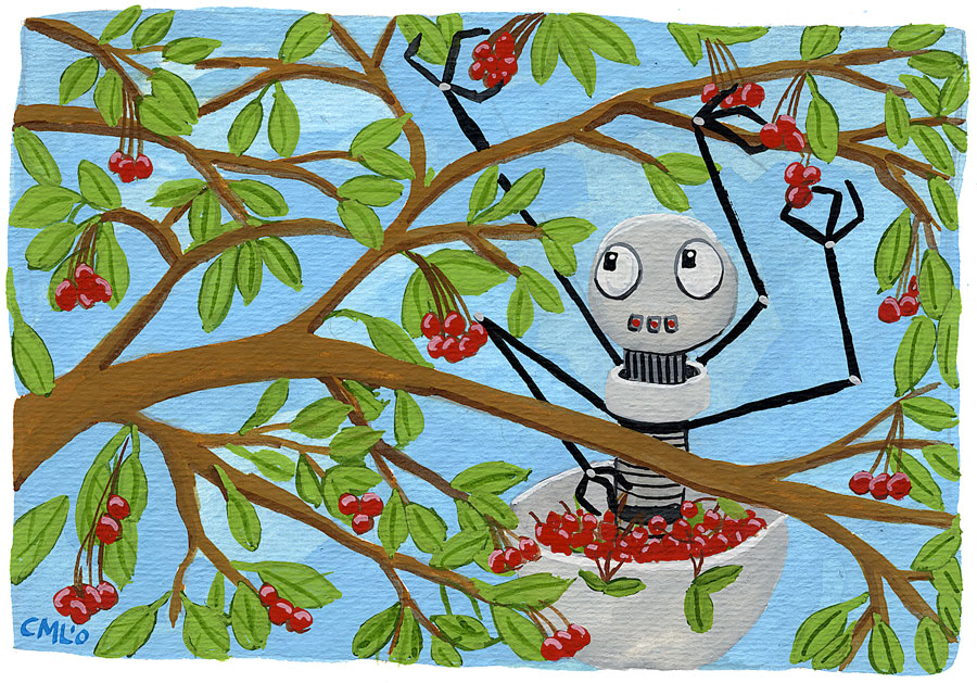 Cherry Robot / Robot of the Month by Christine Marie Larsen 
